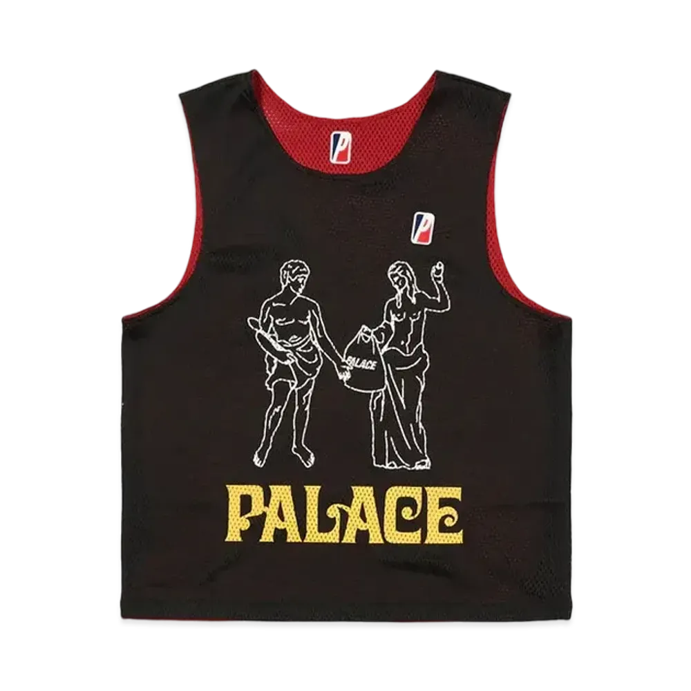 PALACE MESH PRACTICE VEST "Black / Red"