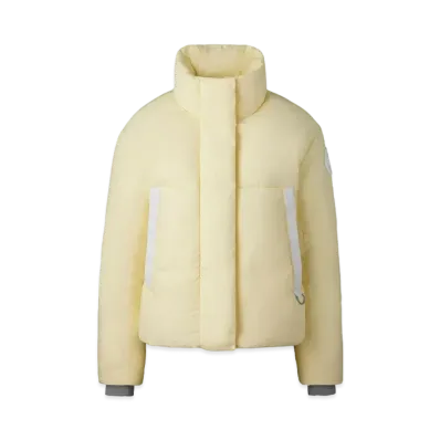 CANADA GOOSE Junction Cropped Puffer "Light Yellow"