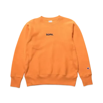 Champion x SOPH. Reverse Weave Crewneck Sweat "Orange"