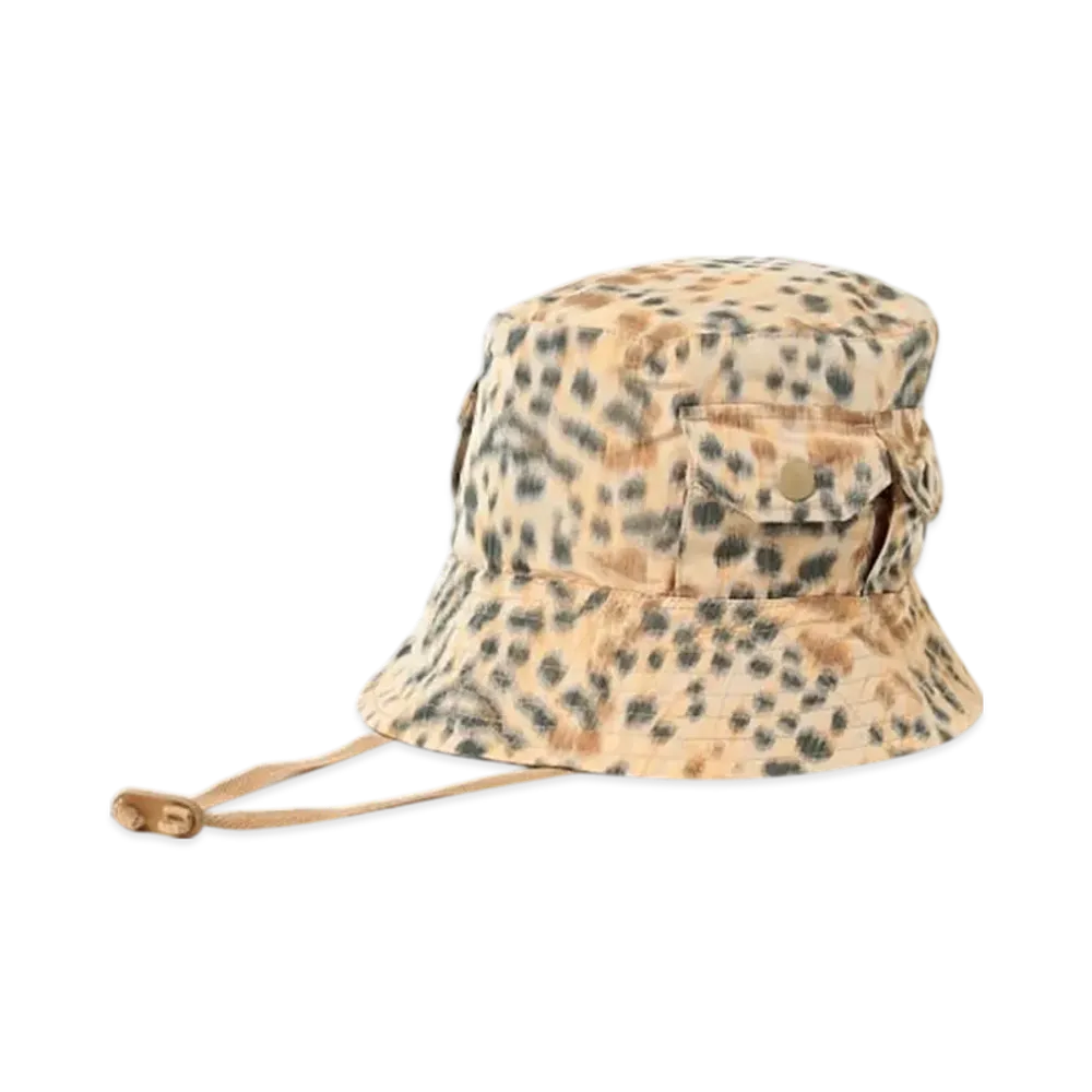 ENGINEERED GARMENTS Explorer Hat - Leopard Print "Brown"