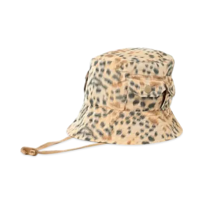 ENGINEERED GARMENTS Explorer Hat - Leopard Print "Brown"