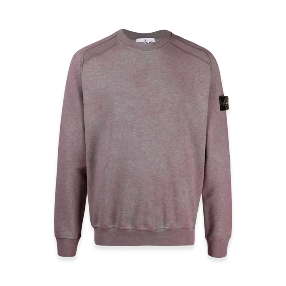 Stone Island 62290 Dust Colour Treatment Crewneck Sweatshirt - 21SS "Rose Quartz Melange"
