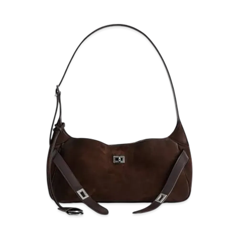 BALENCIAGA Bel Air Shoulder Bag Small "Brown"