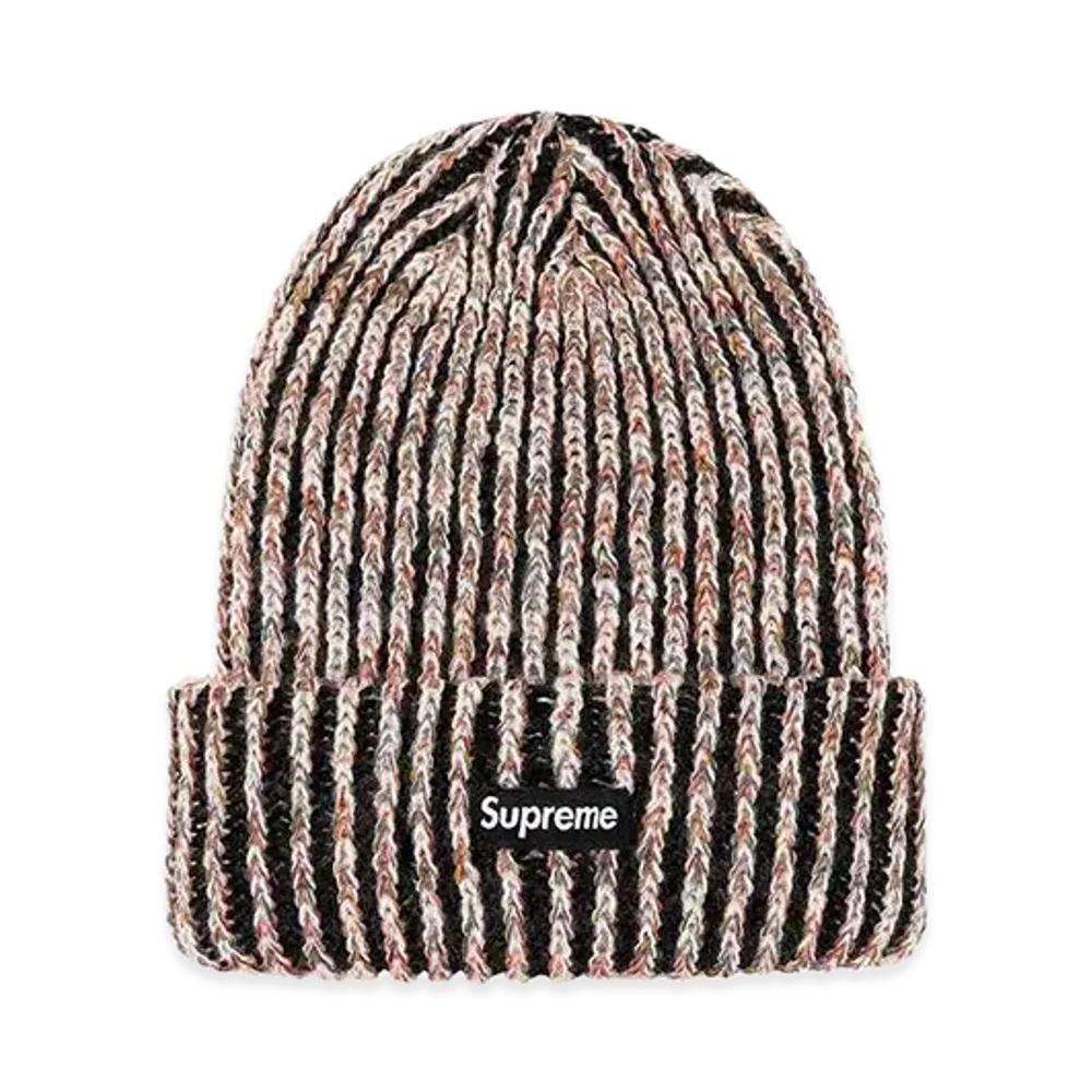 Supreme Rainbow Knit Loose Gauge Beanie "Black" (20FW)