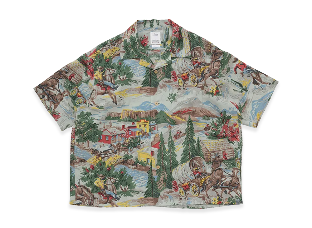visvim Crosby Shirt S/S (Washi Chirimen) "LT.Blue"