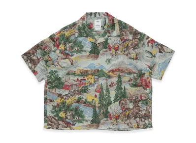 visvim Crosby Shirt S/S (Washi Chirimen) "LT.Blue"