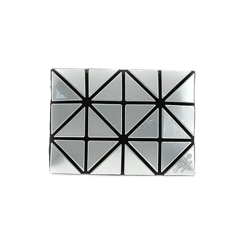 BAO BAO ISSEY MIYAKE Women's Prism Card Holder "Silver"
