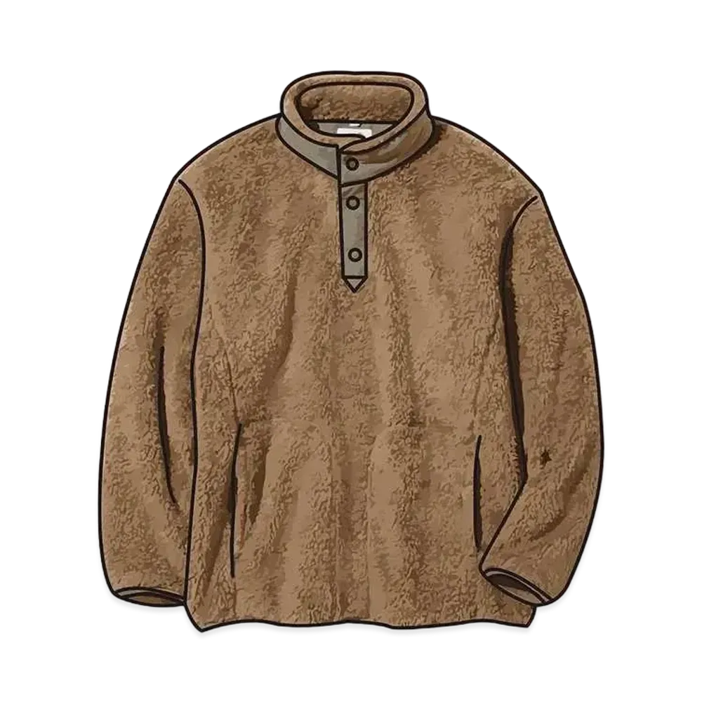 Uniqlo White Mountaineering Fleece Oversize Pullover "Beige"