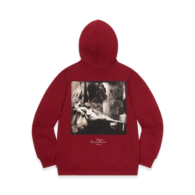 Supreme Joel-Peter Witkin/Supreme Sanitarium Hooded Sweatshirt "Cardinal"