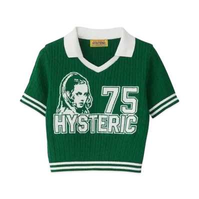 HYSTERIC GLAMOUR Hysteric 75 Jacquard Chibi Shirt "Green"