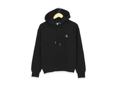 Calvin Klein Jeans Women's Logo Embroidery Hoodie "Black"