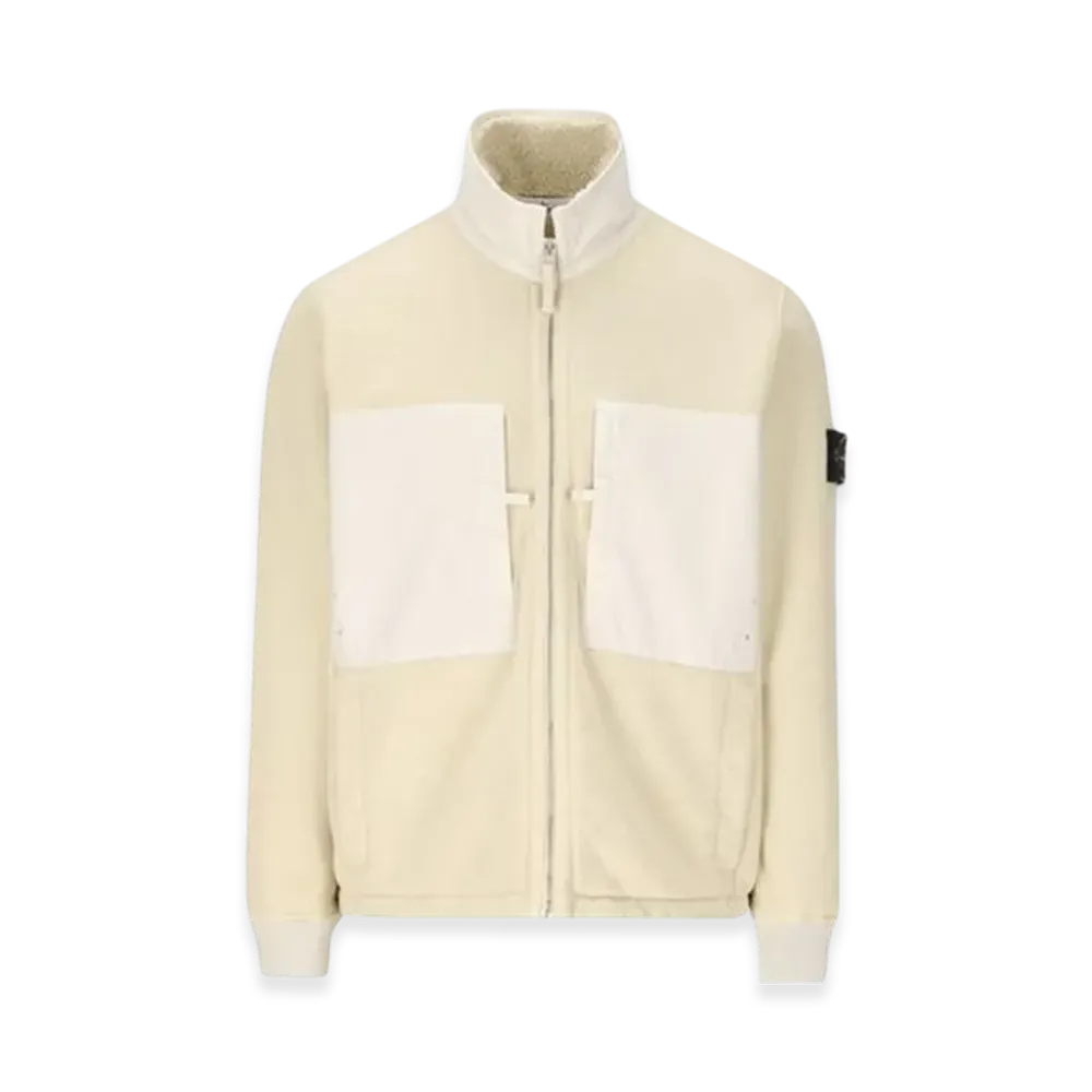 Stone Island 67256 Terry Fleece Track Top - 23FW "Plaster"