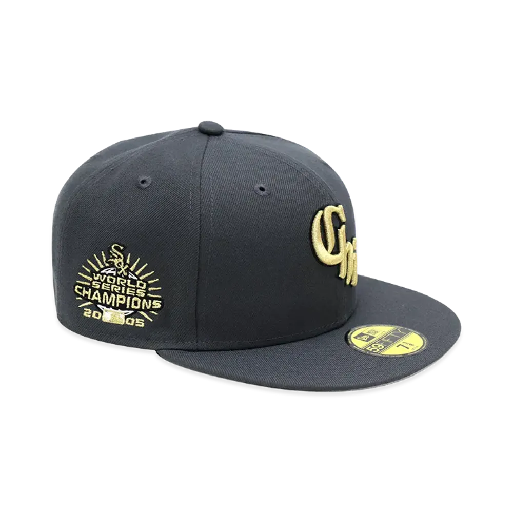 NEW ERA x THE CAP 59Fifty Noir Luxe Chicago White Sox Graphite "Grey"