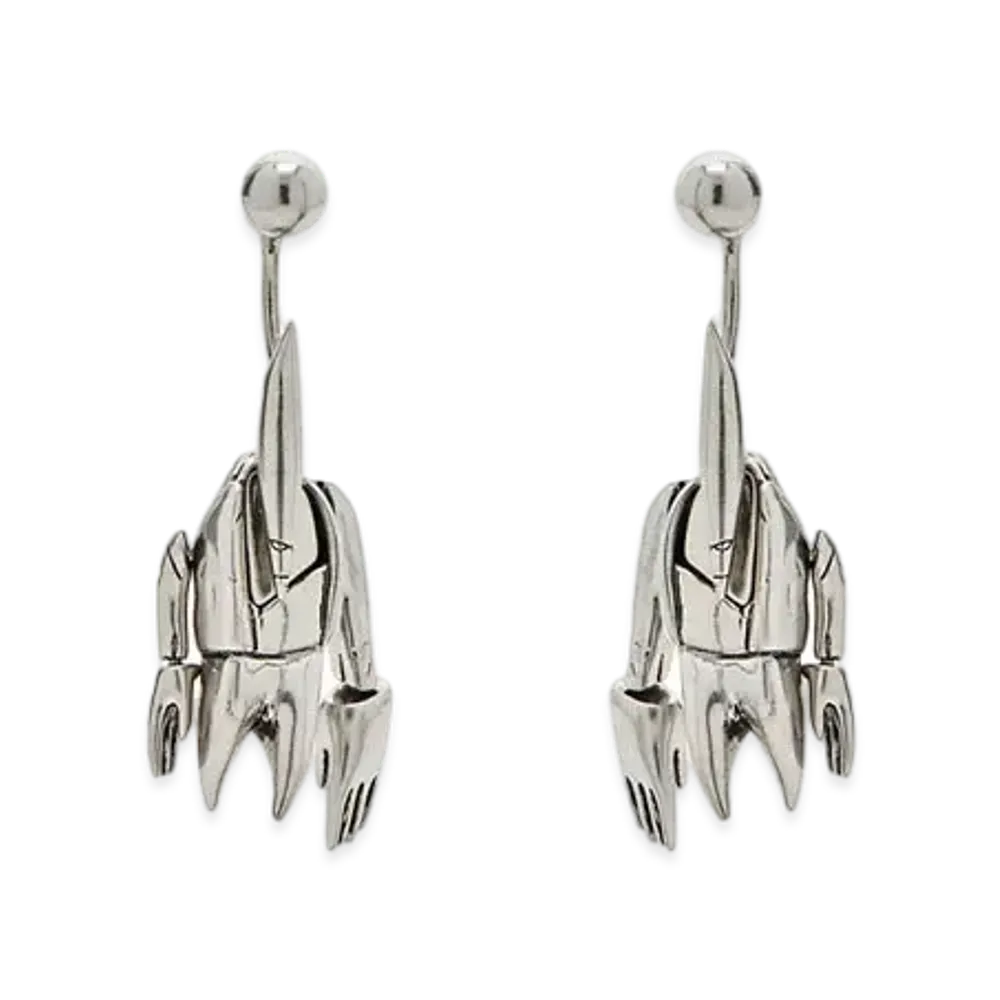 Marc Jacobs x FUTURA Pointman Earrings "Silver"