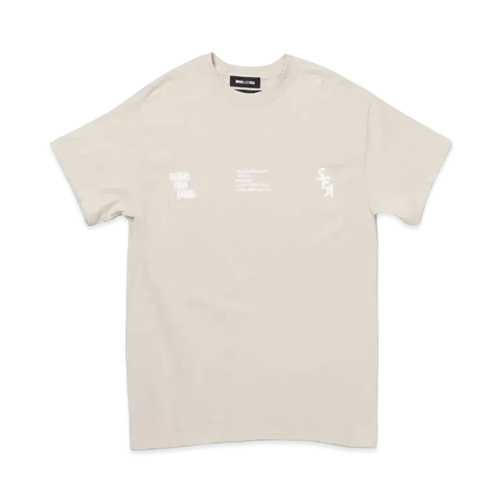 NEIGHBORHOOD WIND AND SEA NHWDS-3 / C-TEE . SS "Beige"