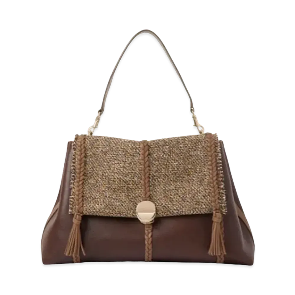 Chloe Penelope Large Soft Shoulder Bag "Yellow Multicolour"