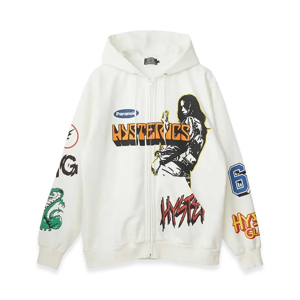 HYSTERIC GLAMOUR BORN TO LOSE Hoodie "White"