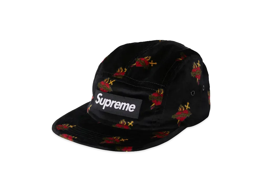 シュプリーム セイクリッド ハーツ キャンプ キャップ (17FW) "ブラック"