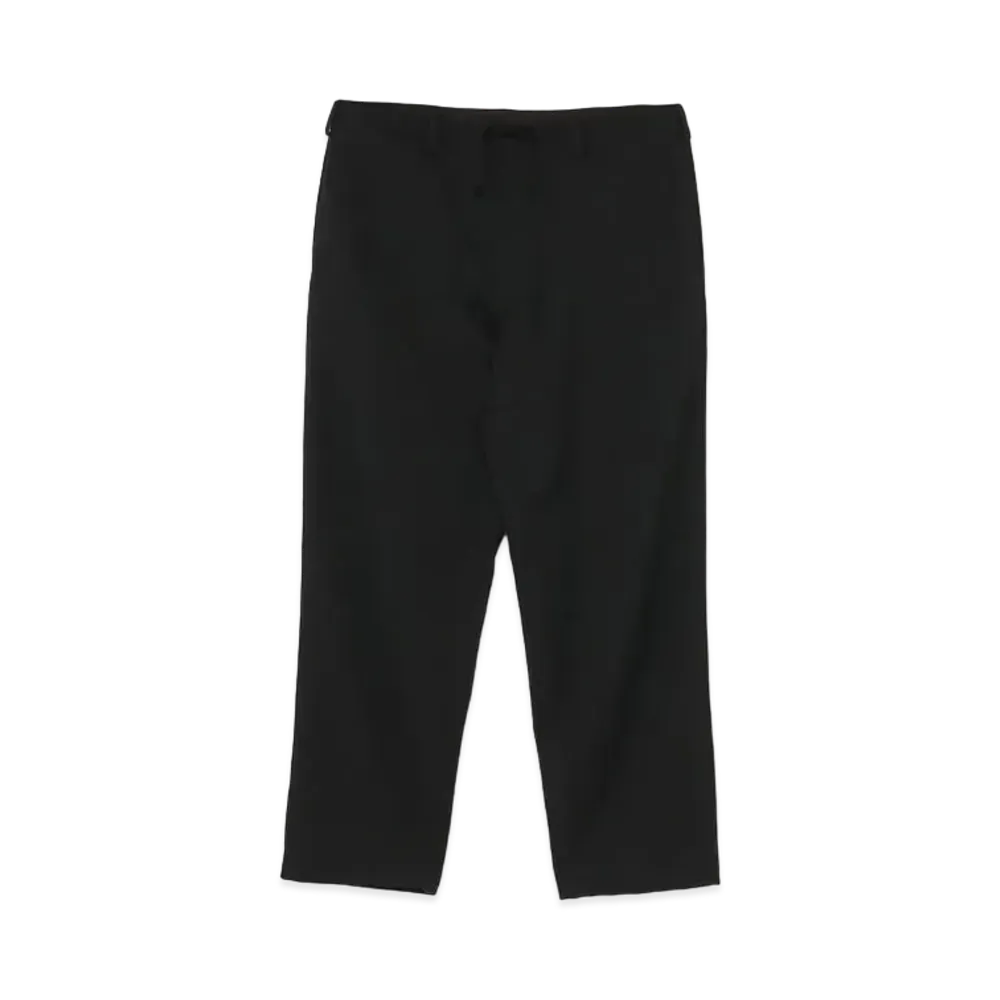 Yohji Yamamoto Pour Homme REGULATION W/GABARDINE SLIM STRING PANTS "Black"