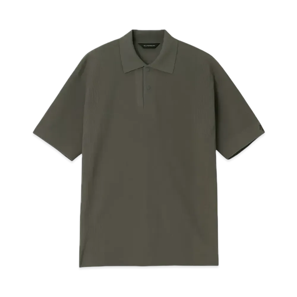 DESCENTE ALLTERRAIN Fusion Knit Polo Shirt "Asphalt Gray"