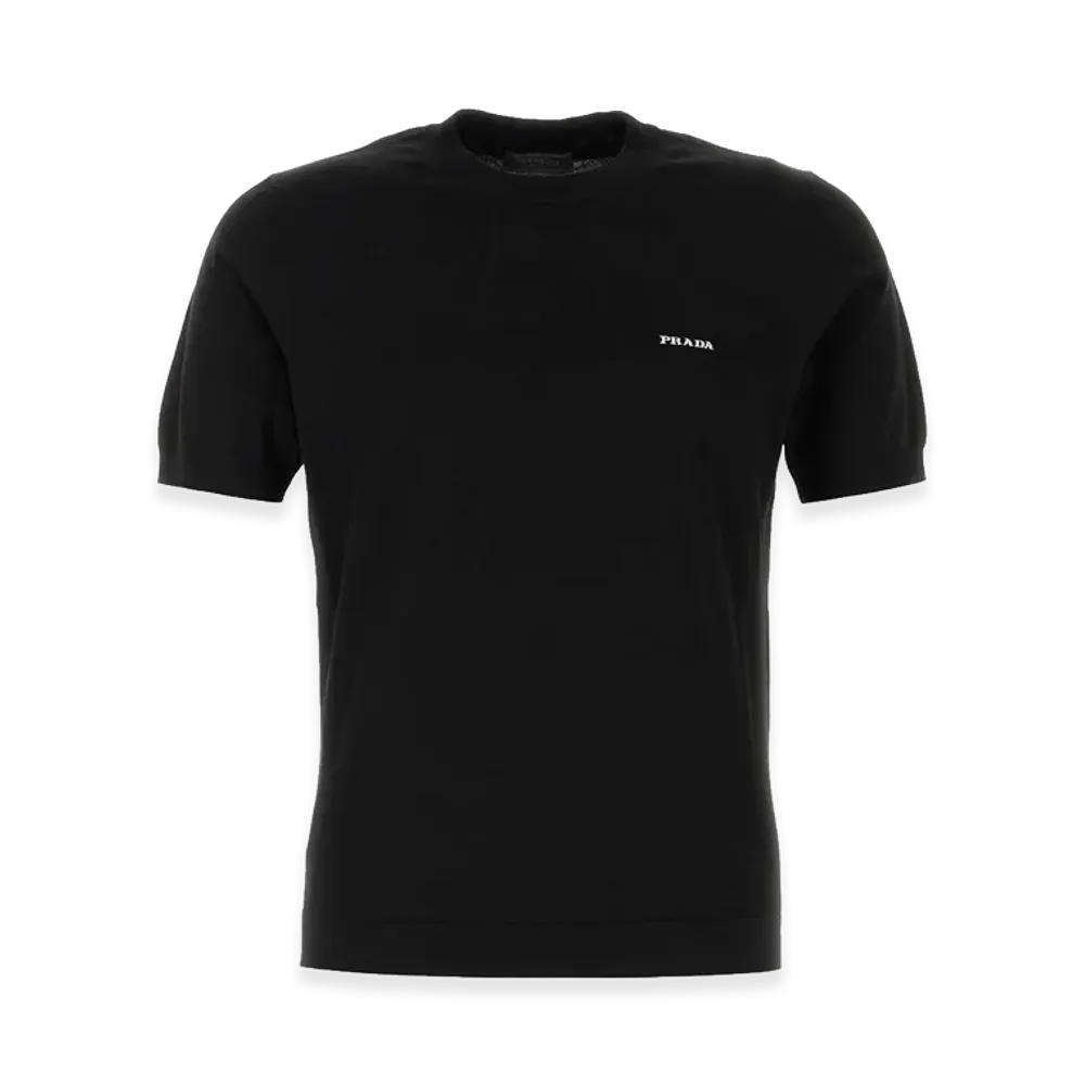 PRADA Cotton Sweater "Black"
