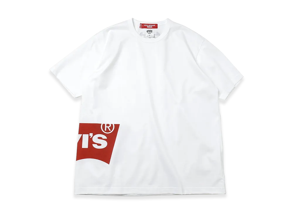 eYe JUNYA WATANABE MAN x LEVI'S Tee Heavyweight Cotton Jersey Garment Print W-NAME "White"
