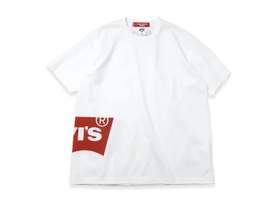eYe JUNYA WATANABE MAN x LEVI'S Tee Heavyweight Cotton Jersey Garment Print W-NAME "White"
