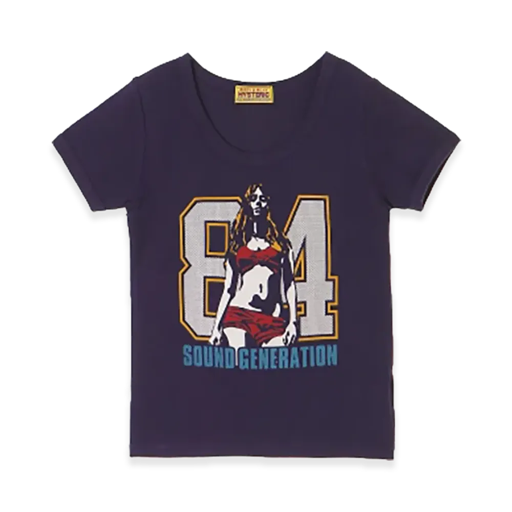 HYSTERIC GLAMOUR 84 Sounds T-Shirt "Navy"