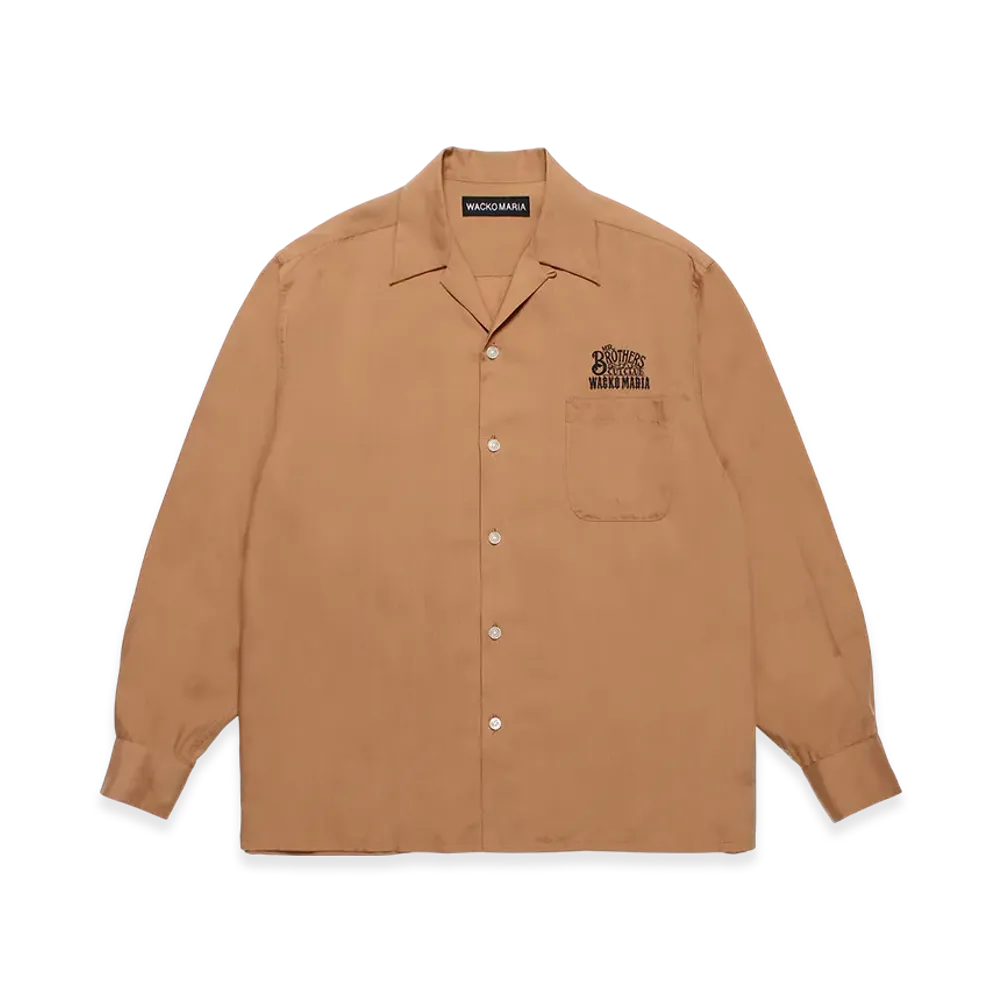 WACKO MARIA x MR.BROTHERS CUT CLUB 50's Shirt "Brown"