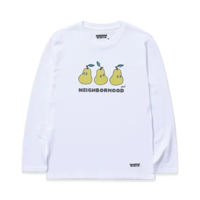 NEIGHBORHOOD One Third Kids OT . Tee LS-5 "White"