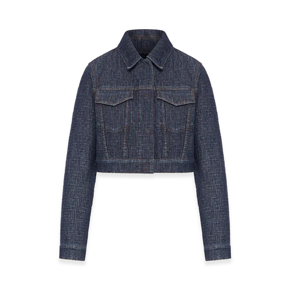 FENDI Women's FF Denim Bolero Jacket "Blue"