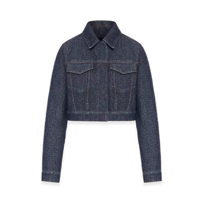 FENDI Women's FF Denim Bolero Jacket "Blue"