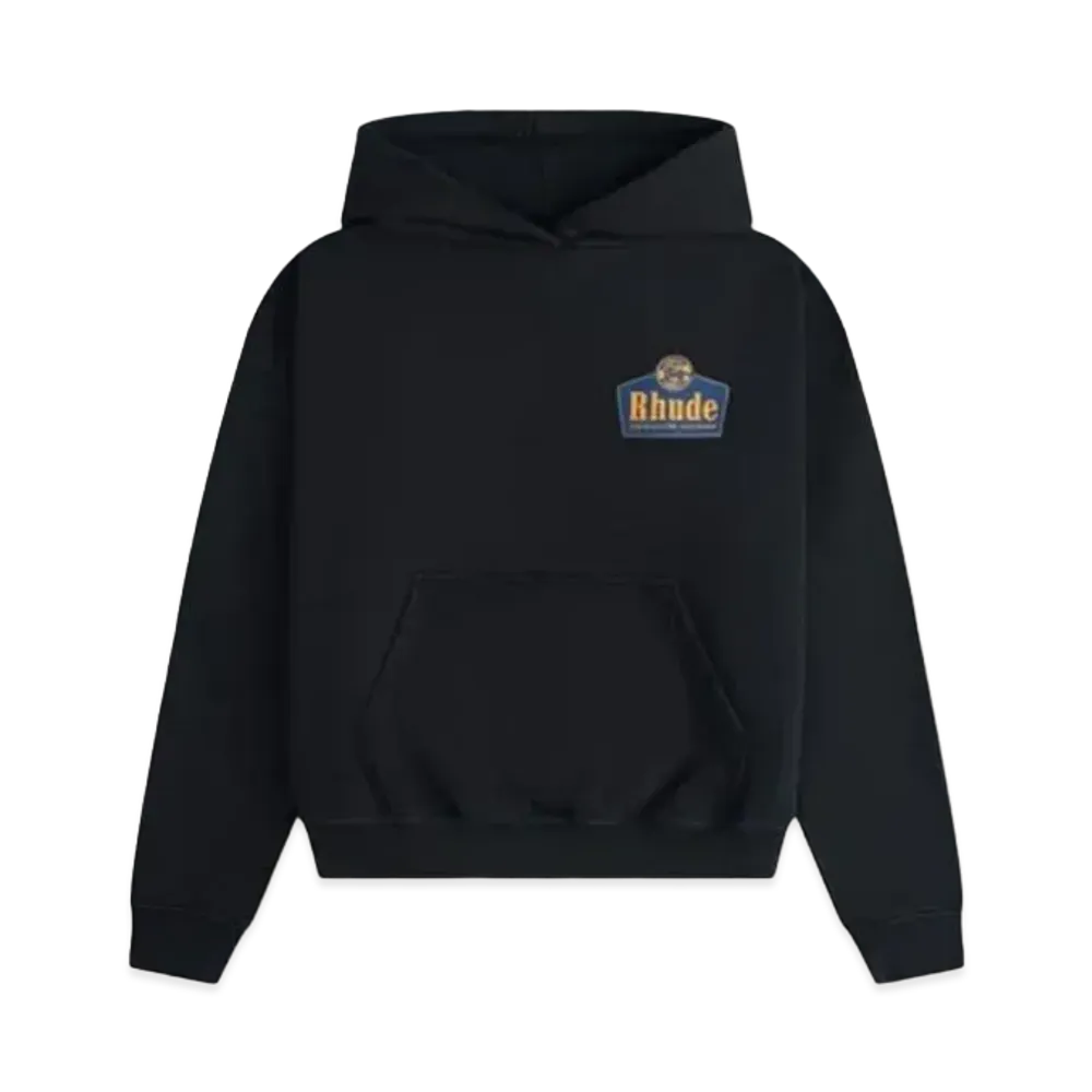 RHUDE Grand Cru Hoodie "Black"