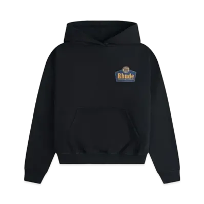 RHUDE Grand Cru Hoodie "Black"