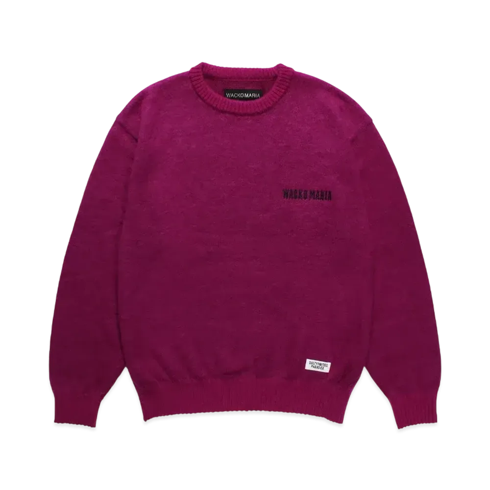 WACKO MARIA Mohair Knit Sweater "Magenta"