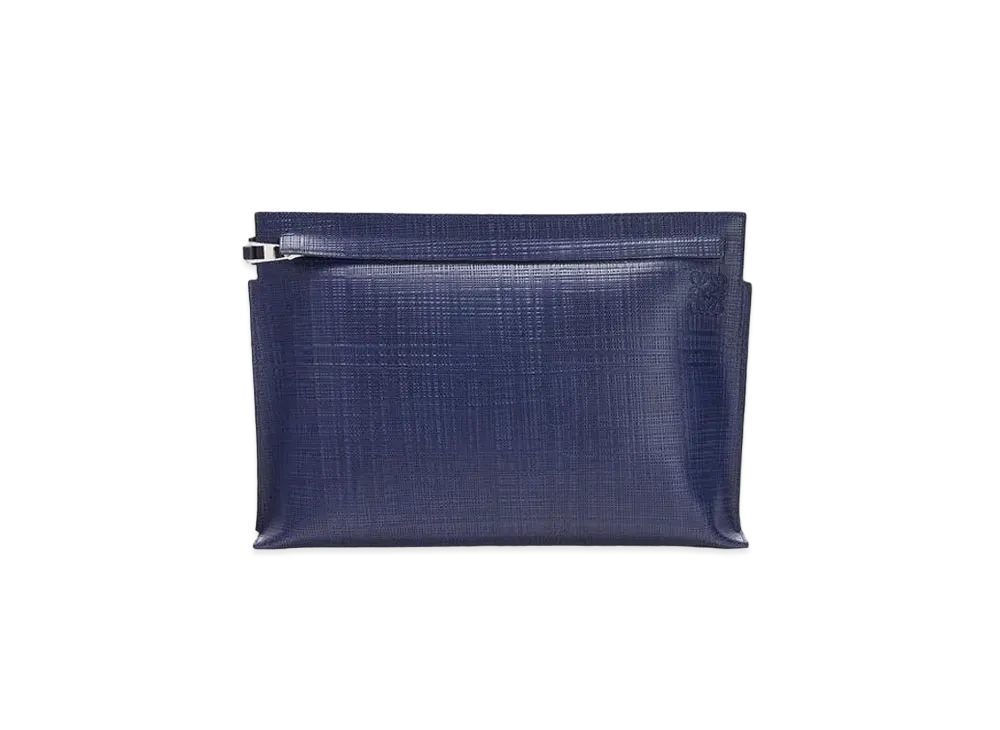 LOEWE T Pouch In Calfskin "Navy Blue"