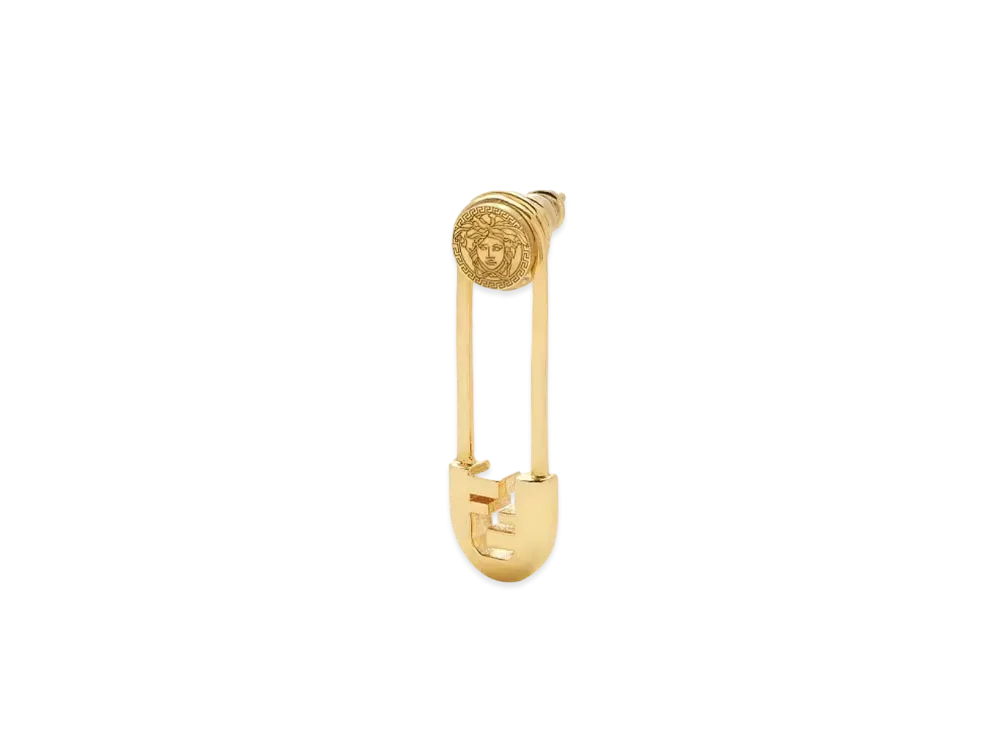 FENDI x Versace Fendace Gold-Colored Earrings "Gold"