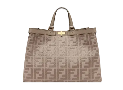 FENDI Peekaboo X-Tote Canvas Bag "Pink"