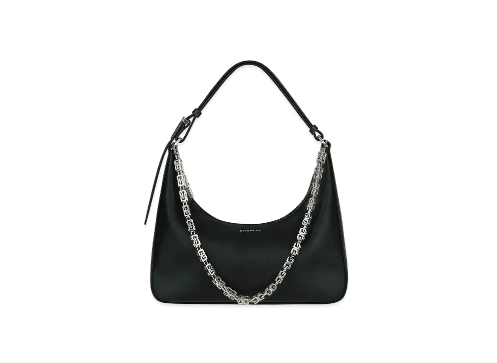 GIVENCHY Small Moon Cut Out Bag In Leather "Black"