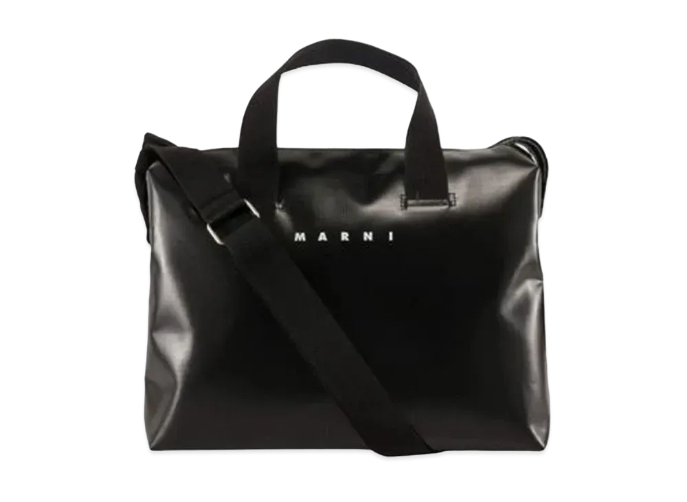 Marni Bi Coloured Black and Blue PVC TRIBECA Bag "Black/Blue"