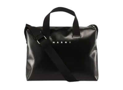 Marni Bi Coloured Black and Blue PVC TRIBECA Bag "Black/Blue"