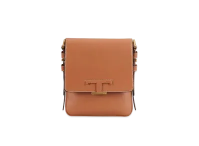 TOD'S Leather Tods T Time Les Crossbody Mini "Brown"