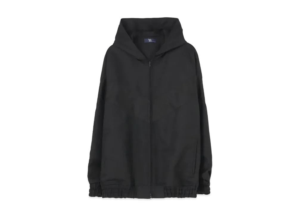 Yohji Yamamoto Y's WOOL HARD SERGE HOODIE BLOUSON "Black"