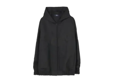 Yohji Yamamoto Y's WOOL HARD SERGE HOODIE BLOUSON "Black"