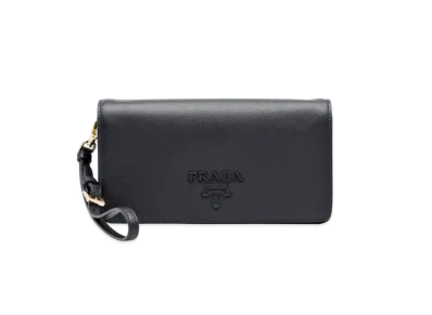 PRADA Saffiano Leather Mini Bag "Black"