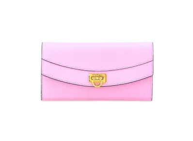 Salvatore Ferragamo Long Wallet "Flamingo/Black/Sand"