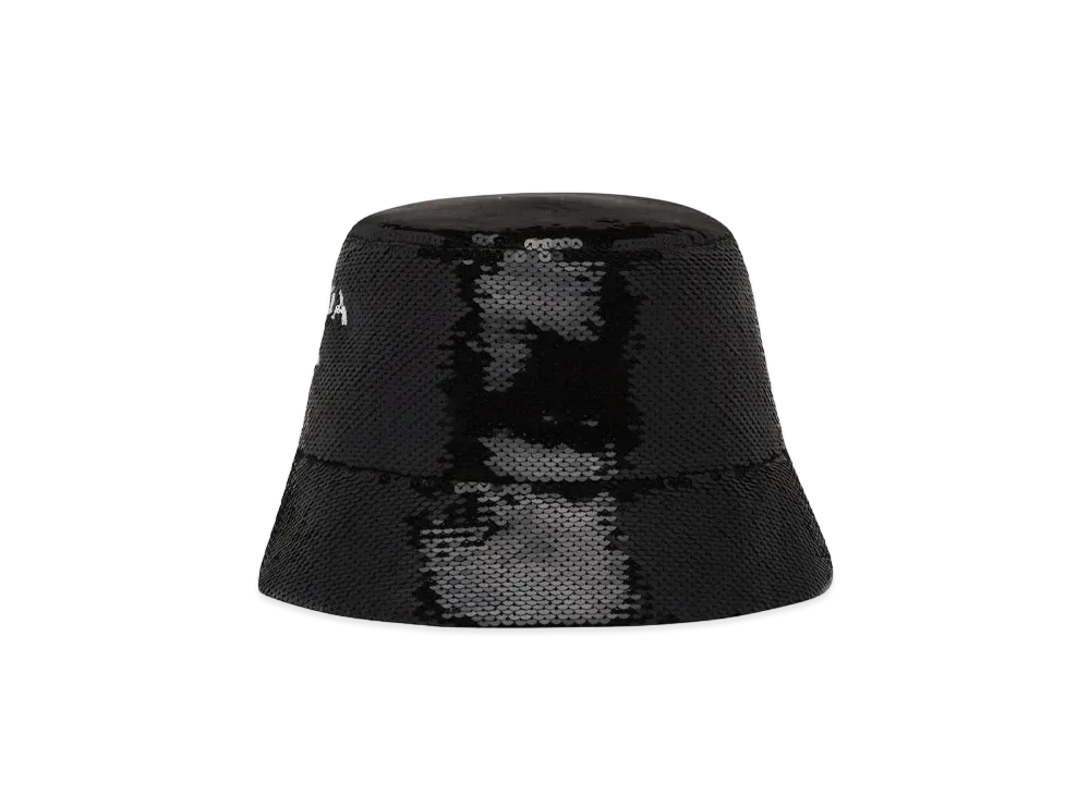PRADA Sequin Bucket Hat "Black"