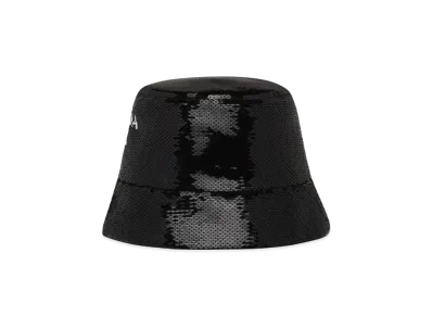 PRADA Sequin Bucket Hat "Black"