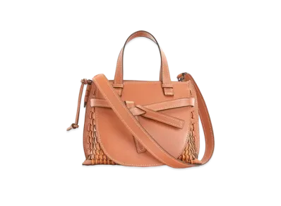 LOEWE Small Gate Top Handle Bag In Soft Calfskin "Tan"