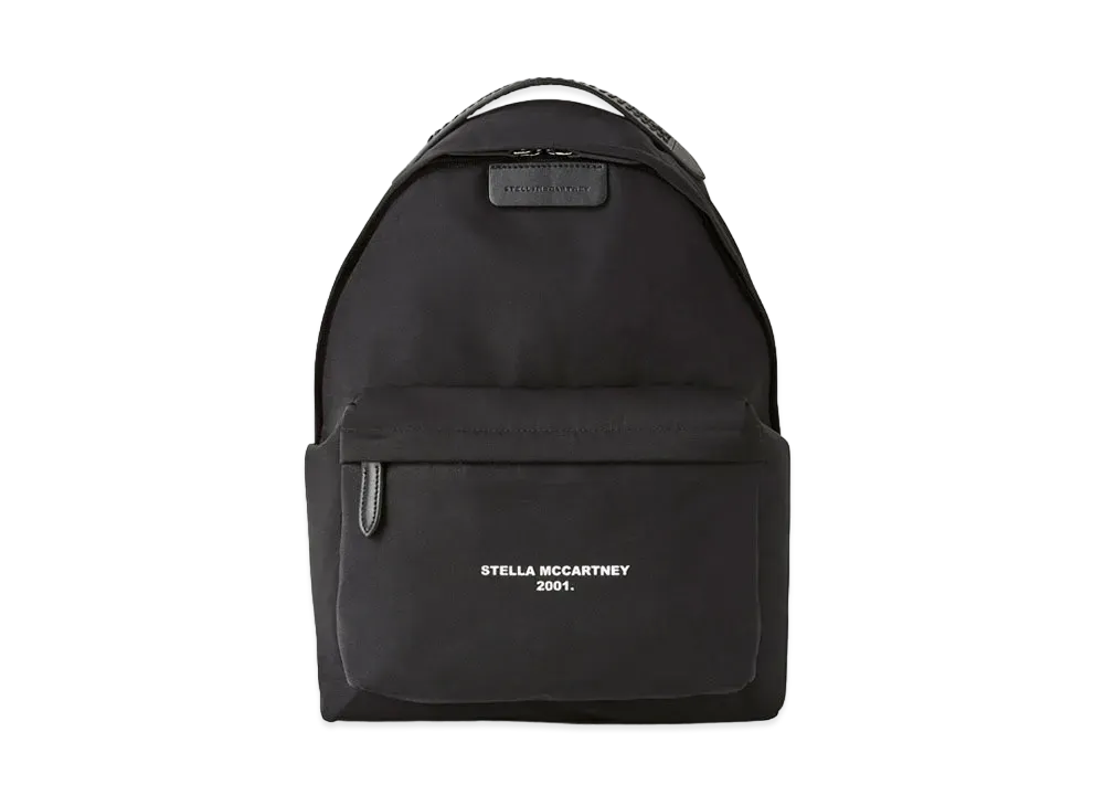 Stella McCartney Falabella Logo Go Backpack "Black/White"